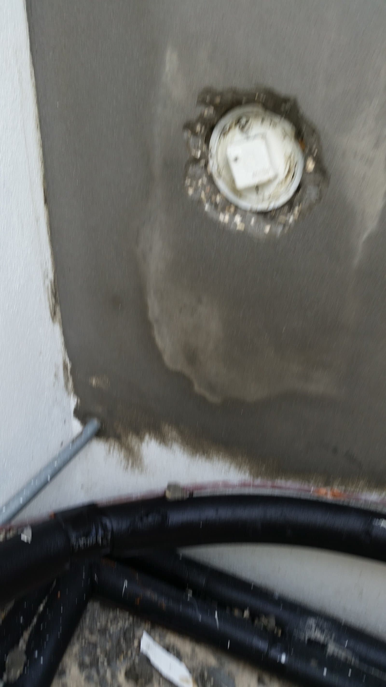 Plumbing job in progress