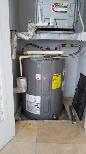 Plumbing job in progress